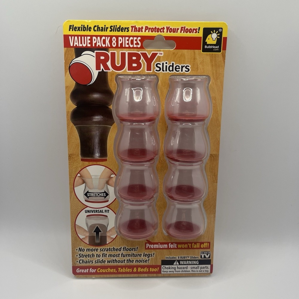 2x-Ruby Sliders As Seen On TV by BulbHead 8 Pack (16 Total) NEW - Picture 4 of 8